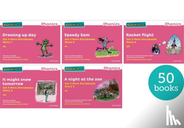 Bradbury, Adrian, Burchett, Jan, Vogler, Sara, Dassu, A M - Read Write Inc. Phonics: Pink Set 3 More Storybooks (Pack of 50)