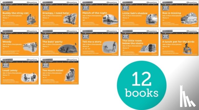 Bradbury, Adrian, Baker, Catherine, Burchett, Jan, Vogler, Sara - Read Write Inc. Phonics: Orange Set 4 More Black & White Storybooks (Pack of 12)