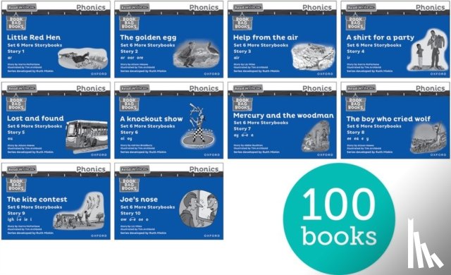 Bradbury, Adrian, Hawes, Alison, McFarlane, Karra, Miles, Liz - Read Write Inc. Phonics: Blue Set 6 More Black & White Storybooks (Pack of 100)