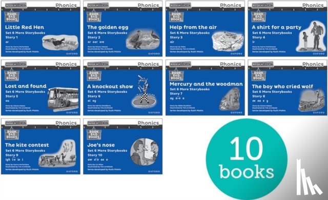 Bradbury, Adrian, Hawes, Alison, McFarlane, Karra, Miles, Liz - Read Write Inc. Phonics: Blue Set 6 More Black & White Storybooks (Pack of 10)