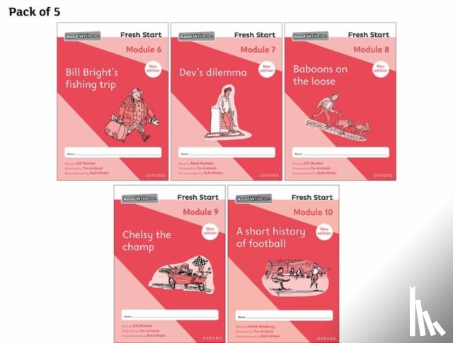 Munton, Gill, Rushton, Abbie - Read Write Inc. Fresh Start: 2024 Modules 6-10 - Pack of 5