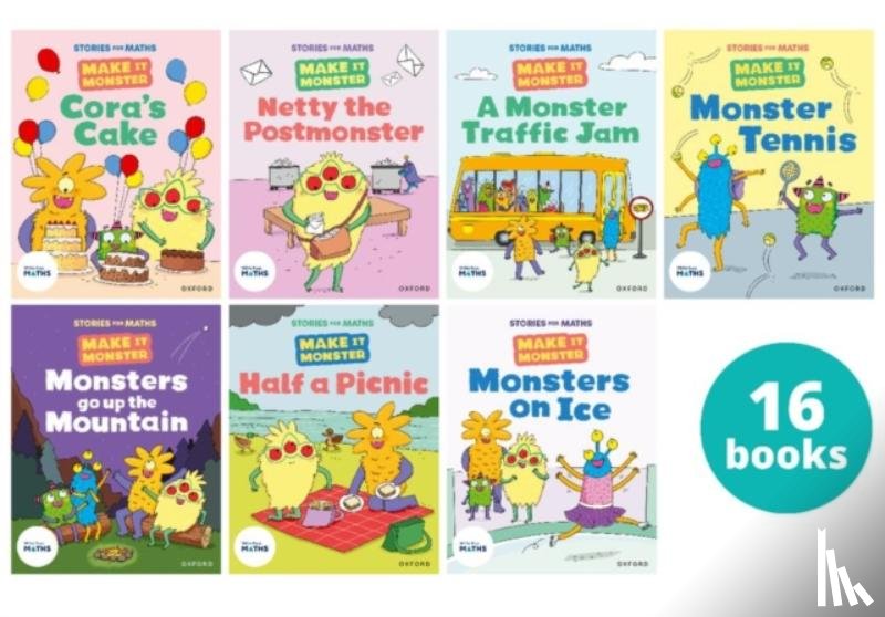 Knapman, Timothy, Clements, James, Russ, Rachel, Baker, Laura - Stories for Maths: KS1: Make it Monsters (16 book pack)