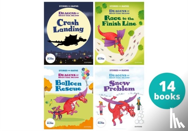 Cotterill, Jo, Botchway, Stella, Wilkinson, Shareen, Wilkinson, Marcus - Stories for Maths: KS1: Dragons of Moontail Island (14 book pack)