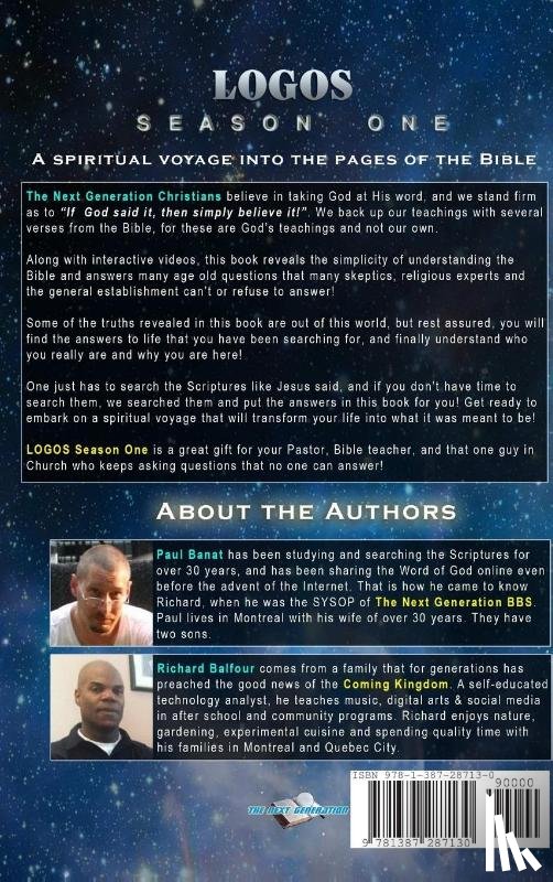 Banat, Paul, Balfour, Richard - LOGOS Season One - A spiritual voyage into the pages of the Bible