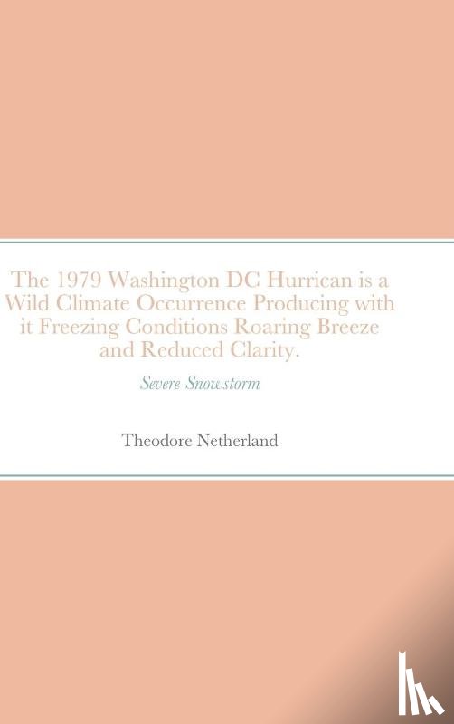 Netherland, Theodore - The 1979 Washington DC Hurrican is a Wild Climate Occurrence Producing with it Freezing Conditions Roaring Breeze and Reduced Clarity.