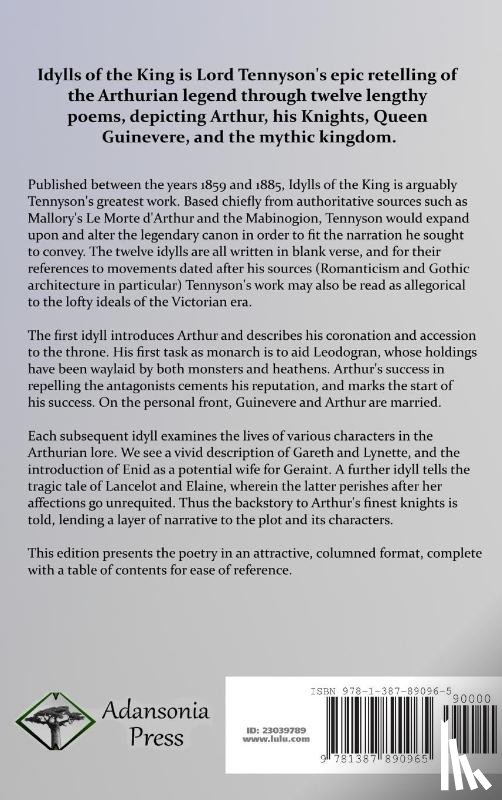 Tennyson, Lord Alfred - Idylls of the King