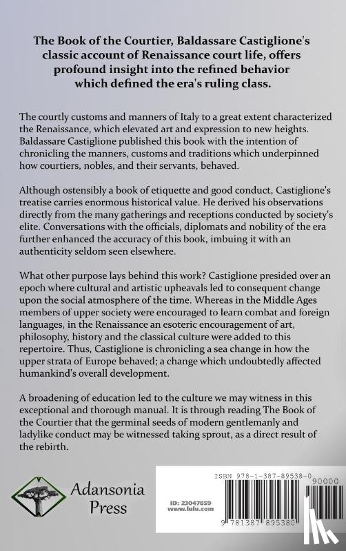 Castiglione, Baldassare, Hoby, Sir Thomas - The Book of the Courtier