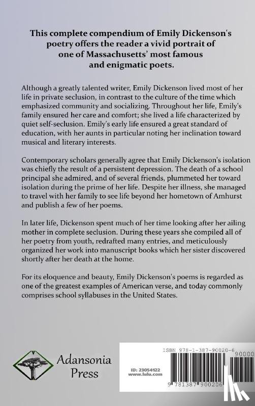 Dickinson, Emily - The Complete Poems of Emily Dickinson (Hardcover)