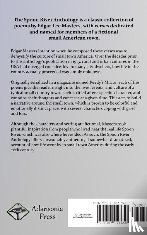Masters, Edgar Lee - Spoon River Anthology