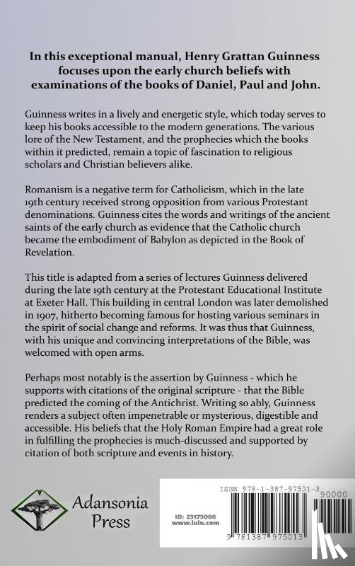 Guinness, Henry Grattan - Romanism and the Reformation