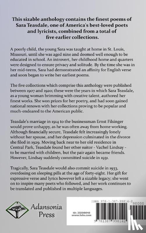 Teasdale, Sara - The Collected Poems of Sara Teasdale