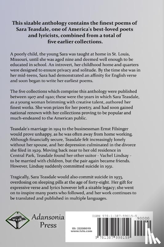 Teasdale, Sara - The Collected Poems of Sara Teasdale