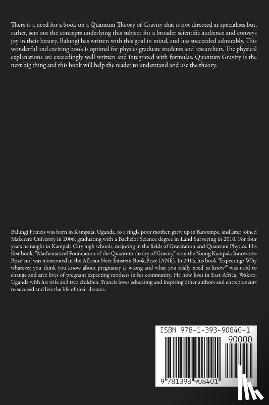 Francis, Balungi - Quantum Gravity in a Nutshell1