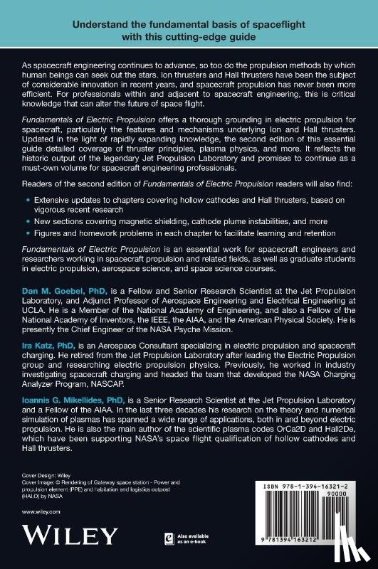 Goebel, Dan M., Katz, Ira, Mikellides, Ioannis G. - Fundamentals of Electric Propulsion