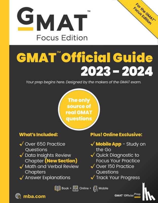 GMAC (Graduate Management Admission Council) - GMAT Official Guide 2023-2024, Focus Edition