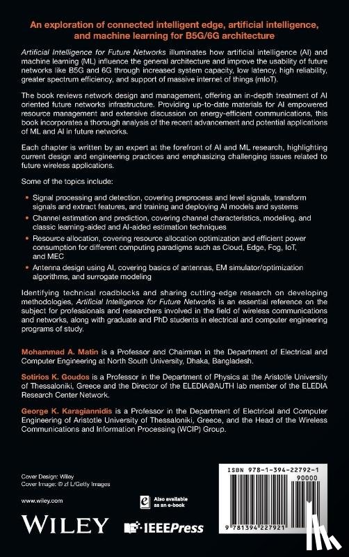  - Artificial Intelligence for Future Networks