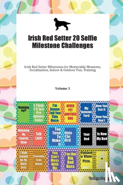 Todays Doggy, Doggy - Irish Red Setter 20 Selfie Milestone Challenges Irish Red Setter Milestones for Memorable Moments, Socialization, Indoor & Outdoor Fun, Training Volume 3