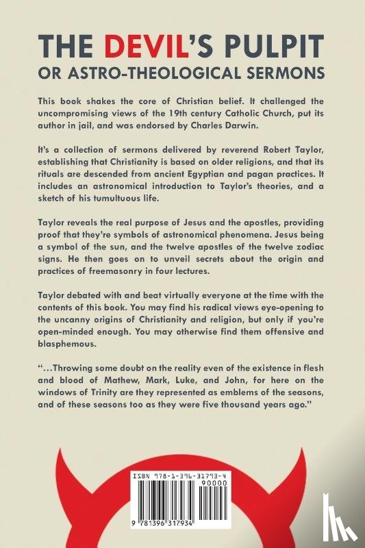 Taylor, Robert - The Devil's Pulpit, or Astro-Theological Sermons