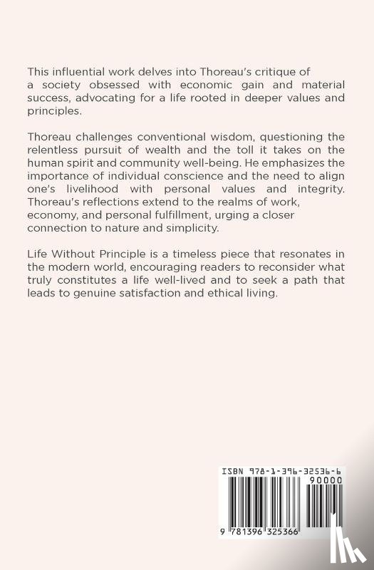 Thoreau, Henry David - Life Without Principle