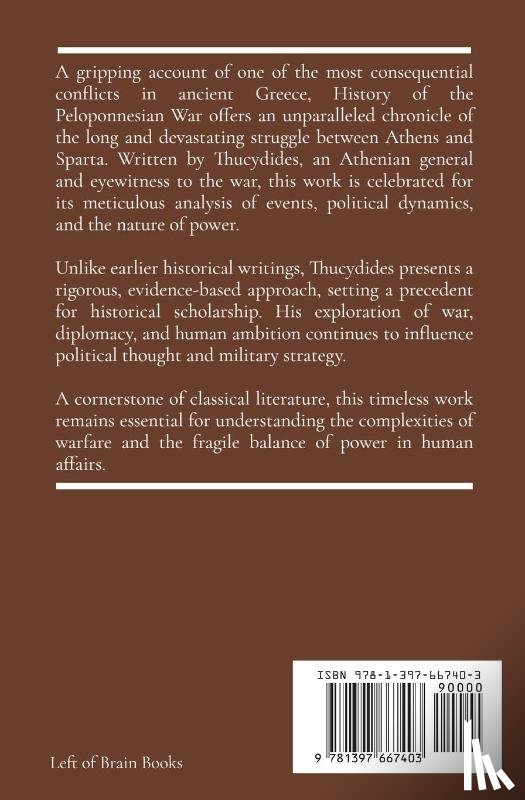 Thucydides - History of the Peloponnesian War