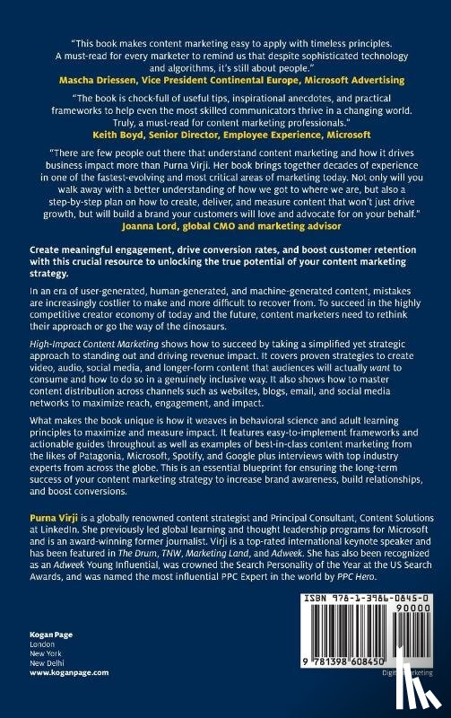 Virji, Purna - High-Impact Content Marketing