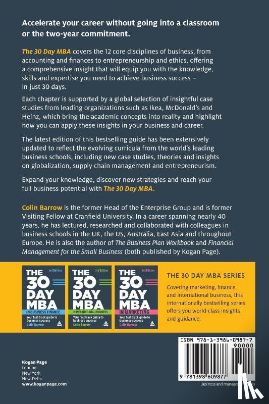 Barrow, Colin - The 30 Day MBA