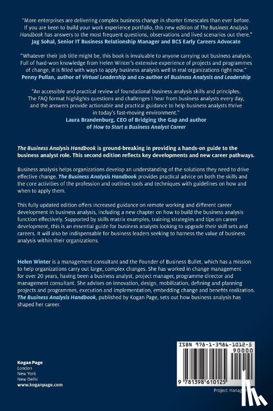 Winter, Helen - The Business Analysis Handbook