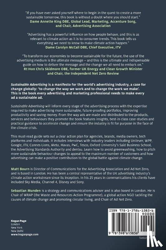 Bourn, Matt, Munden, Sebastian - Sustainable Advertising