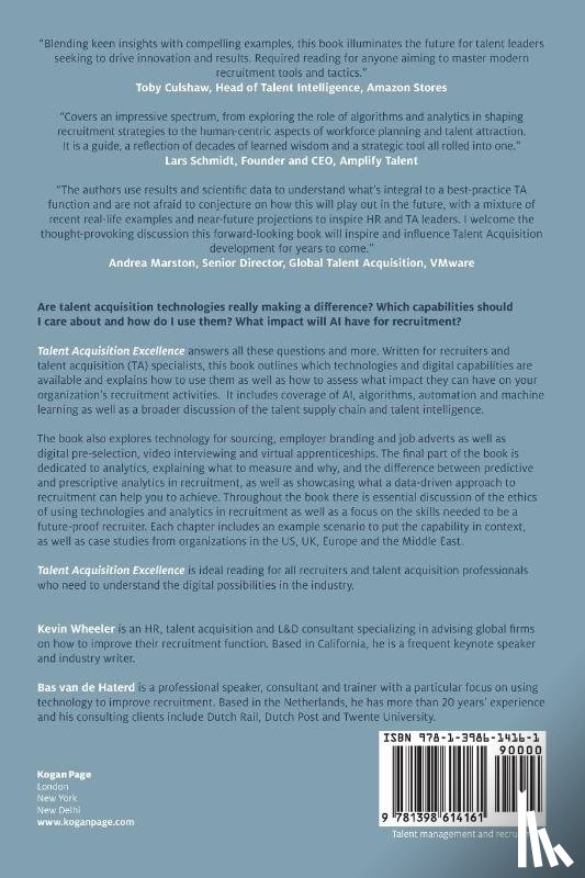Wheeler, Kevin, Haterd, Bas van de - Talent Acquisition Excellence
