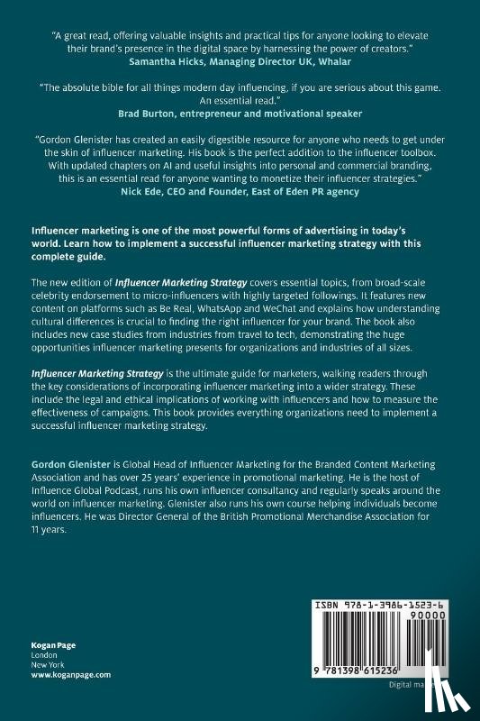Glenister, Gordon - Influencer Marketing Strategy