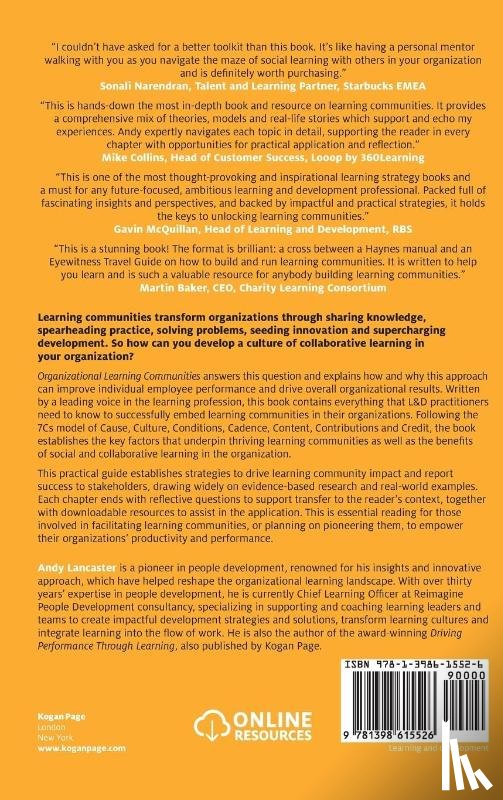 Lancaster, Andy - Organizational Learning Communities