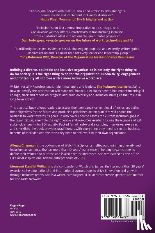 Chapman, Allegra, Williams, Mousumi Kanjilal - The Inclusion Journey