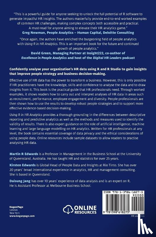 Edwards, Dr Martin, Edwards, Kirsten, Jang, Daisung - Using R in HR Analytics