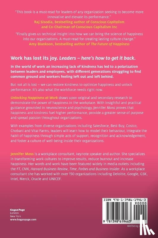 Moss, Unlocking Happiness at Work Jennifer - Unlocking Happiness at Work