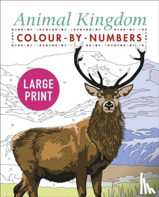 Woodroffe, David - Large Print Animal Kingdom Colour-by-Numbers