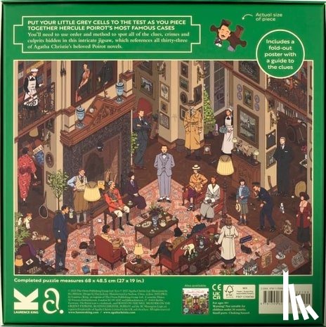 Agatha Christie Ltd - The World of Hercule Poirot: A 1000-Piece Jigsaw Puzzle