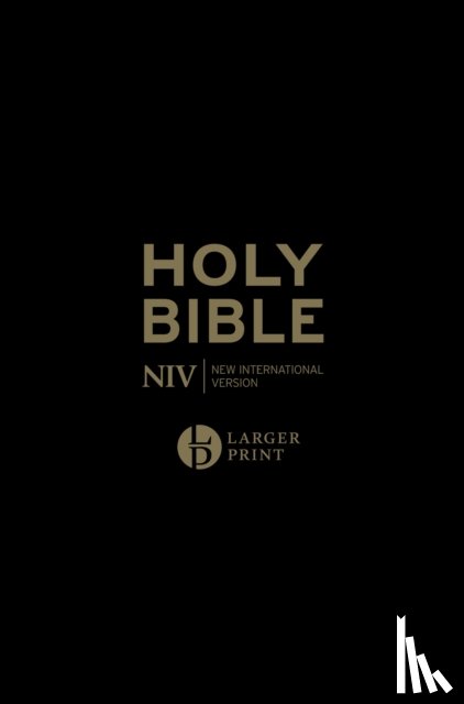 Version, New International - NIV Larger Print Personal Black Leather Bible