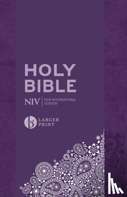 Version, New International - NIV Larger Print Personal Purple Soft-Tone Bible