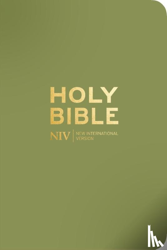 Version, New International - NIV Pocket Olive Green Bible with Gold Zip