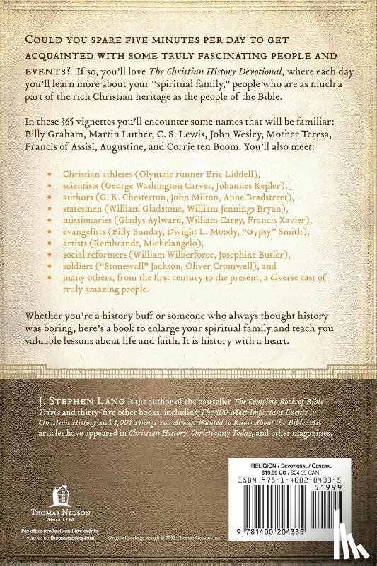 Lang, J. Stephen - The Christian History Devotional