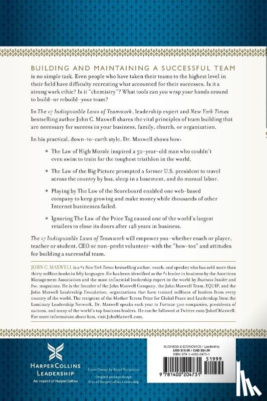 Maxwell, John C. - The 17 Indisputable Laws of Teamwork