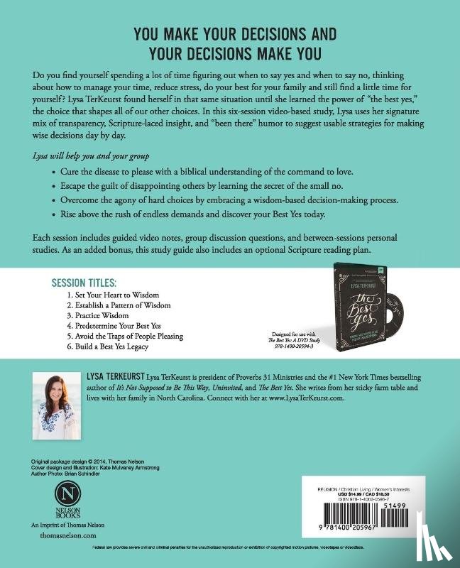 TerKeurst, Lysa - The Best Yes Bible Study Guide