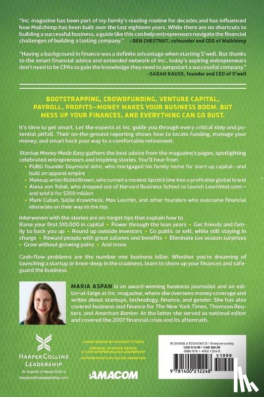 Aspan, Maria - Startup Money Made Easy