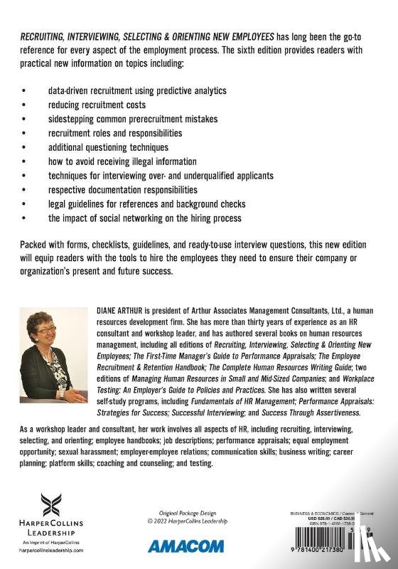Arthur, Diane - Recruiting, Interviewing, Selecting, and Orienting New Employees