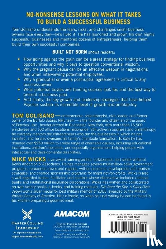 Golisano, Tom - Built, Not Born