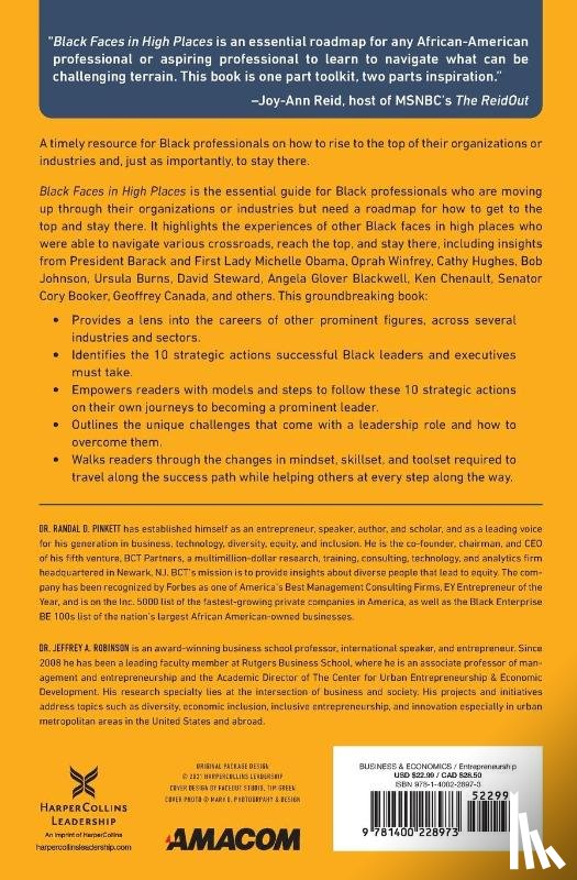Pinkett, Randal D., Robinson, Jeffrey A. - Black Faces in High Places