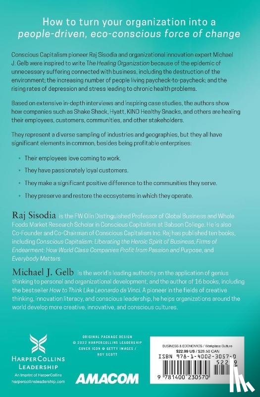 Sisodia, Raj, Gelb, Michael J. - Sisodia, R: Healing Organization