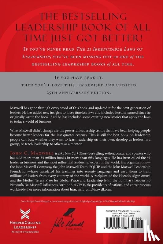 Maxwell, John C. - The 21 Irrefutable Laws of Leadership