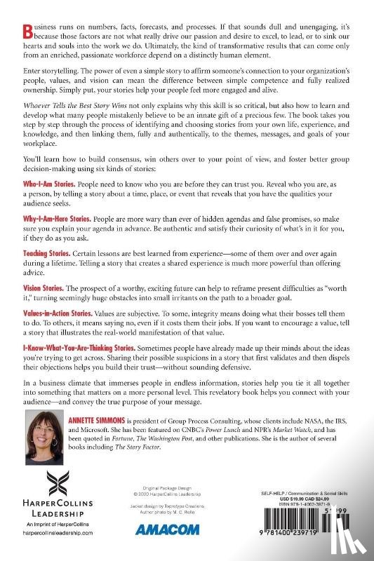 Simmons, Annette - Whoever Tells the Best Story Wins