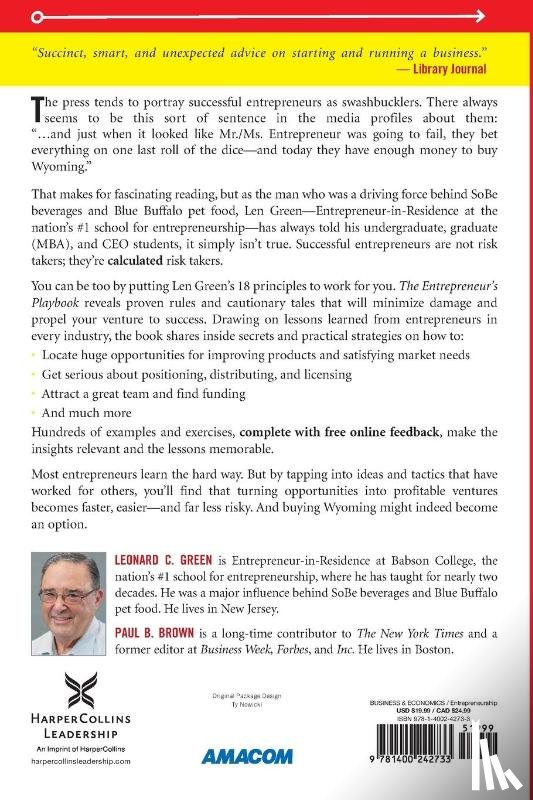 Green, Leonard - The Entrepreneur's Playbook
